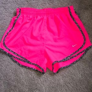 Hot pink nike running shorts size medium